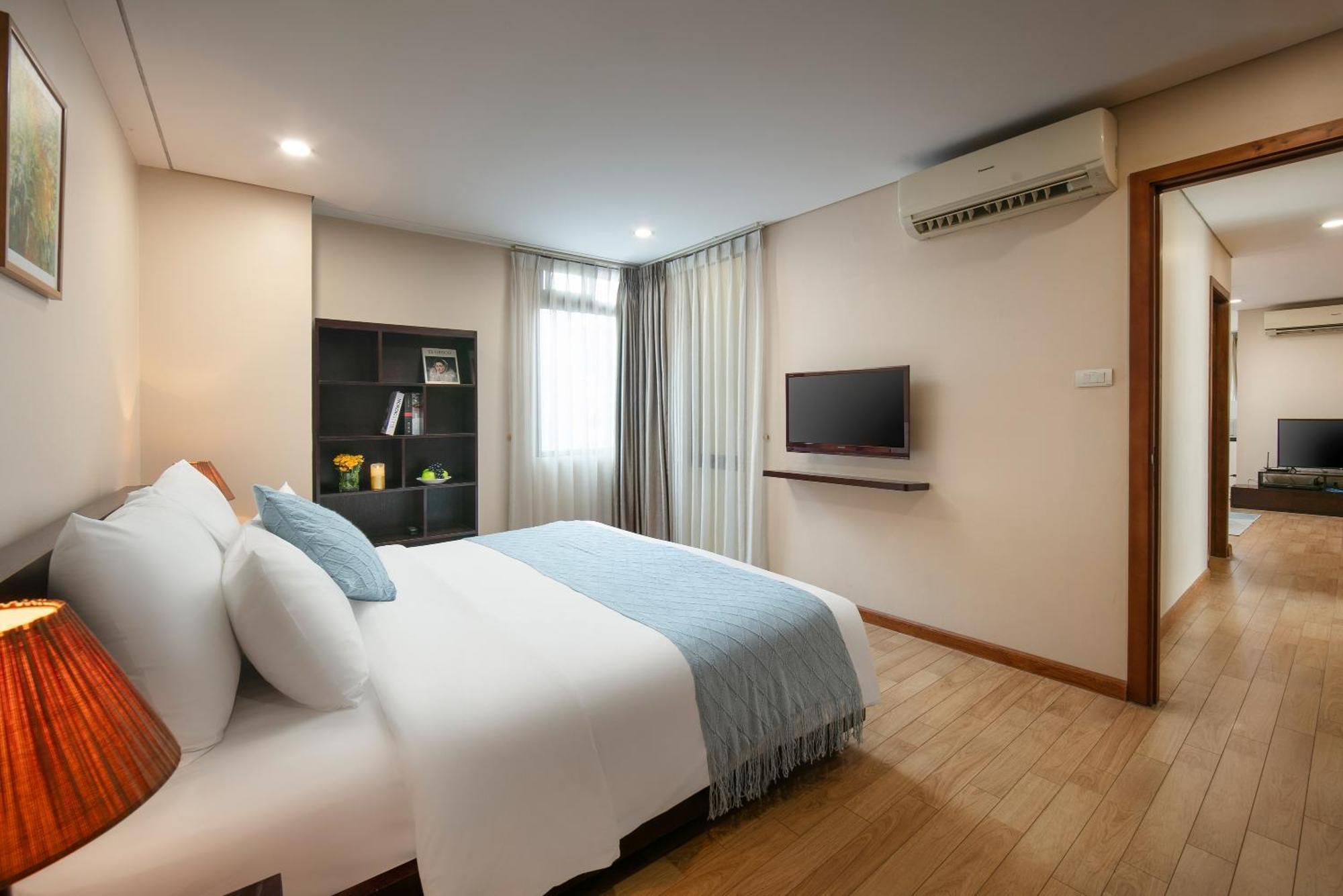Hb Serviced Apartment - 121B Quan Hoa Hanoj Exteriér fotografie
