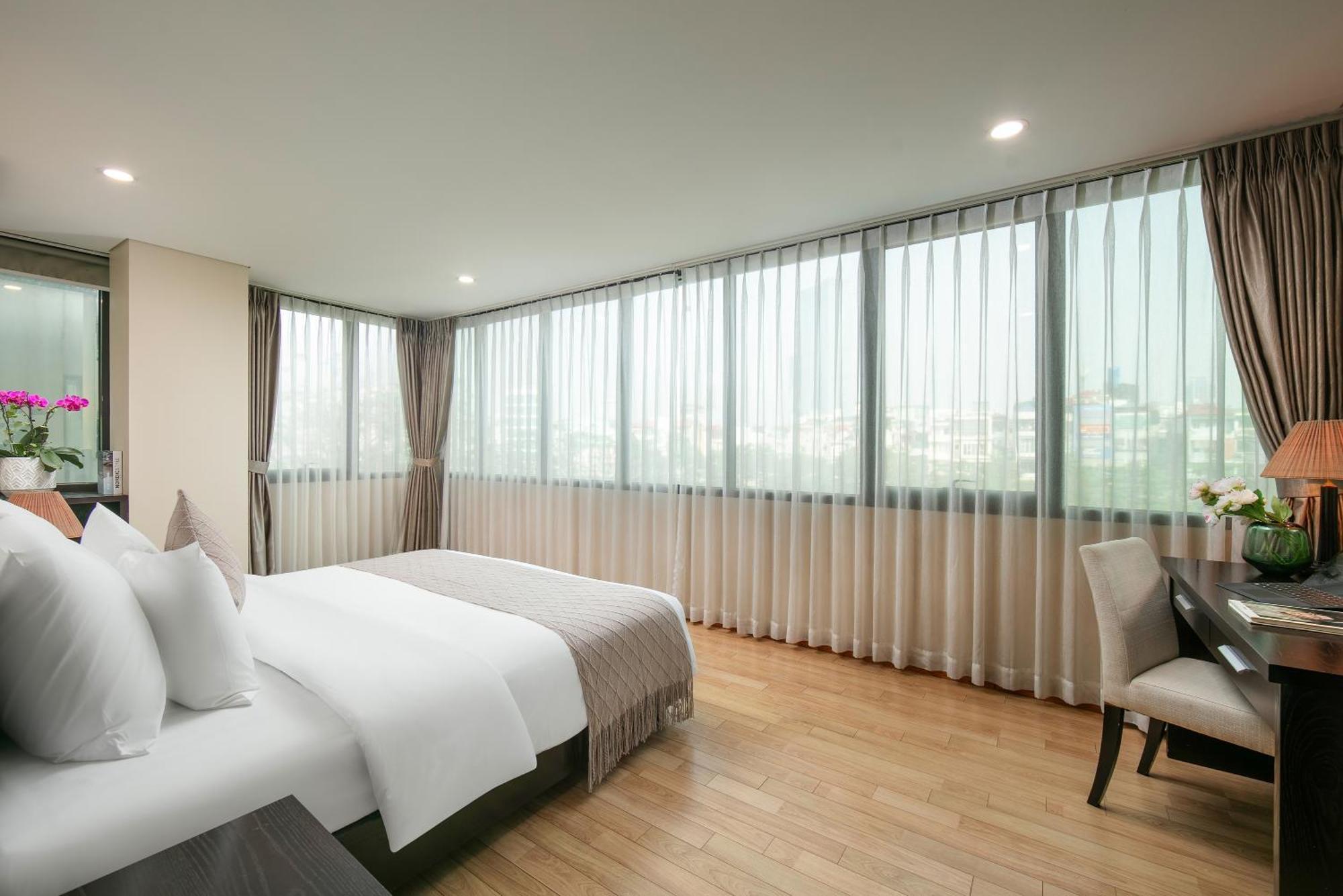 Hb Serviced Apartment - 121B Quan Hoa Hanoj Exteriér fotografie