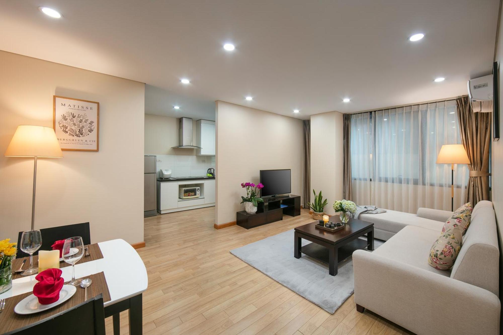 Hb Serviced Apartment - 121B Quan Hoa Hanoj Exteriér fotografie